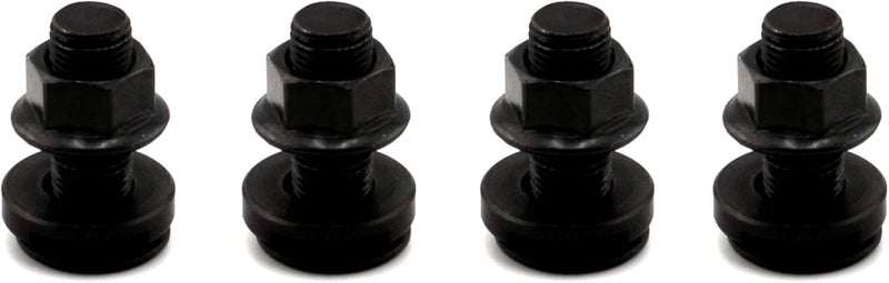 VanEssential L-Track Single Stud Bolt M10 x 1.0 Thread (Metric) 25mm / 1 inch Venture Track Accessory Black - 4 pcs - Image 1